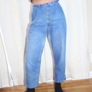 Vintage 70s 80s Tiger Tiger Blue Denim High Waisted Mom Jeans Women's 29"x26.5"